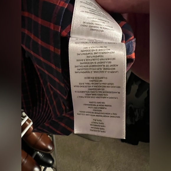 Michael Kora Tailored/Classic-Fit Check Cotton Dress Shirt-Size L - Picture 4 of 5